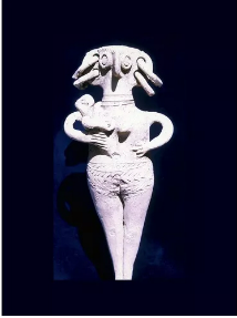 Lefkosia, Cyprus Museum, Terracotta female figurine.