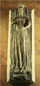France, Le Mans, Funeral statue of Berengaria in the Abbey of Epeau.