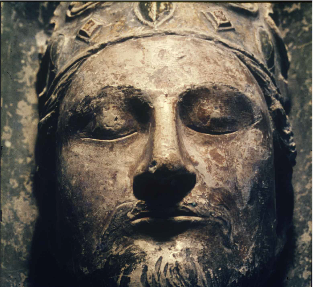 Royal Abbey of Fontevraud, Detail of the funeral statue of Richard I the Lionheart.