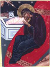 Icons by the Archimandrite Symeon, Abbot of Agios Georgios Mavrovouniotis Monastery.